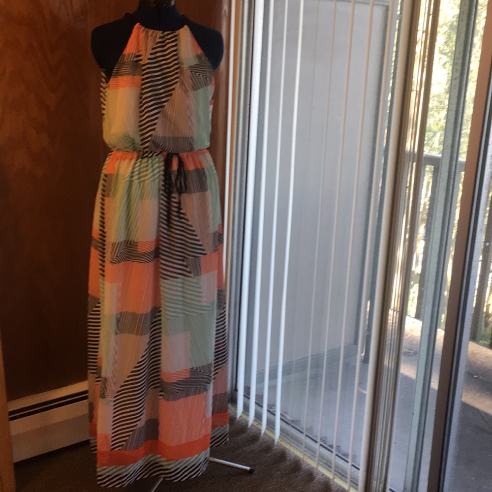 *SOLD* Vince Camuto Halter Maxi Dress